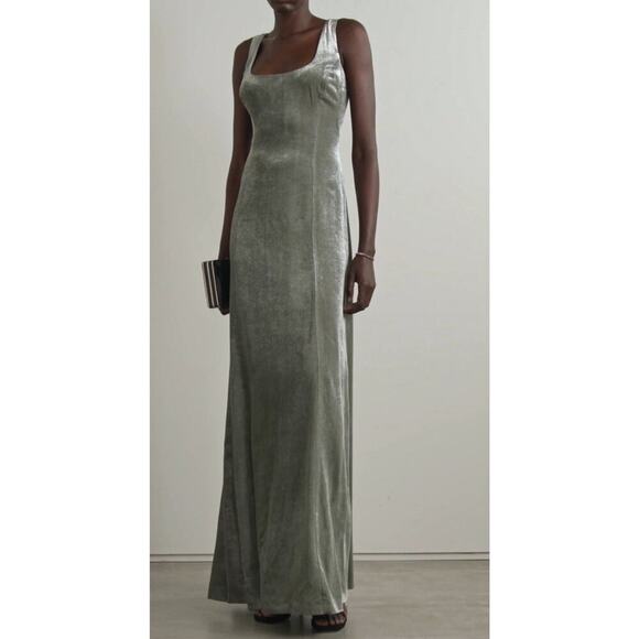 Ralph Lauren Collection Purple Label Velvet Ball Gown Evening Dress Metallic $5K - Picture 3 of 16